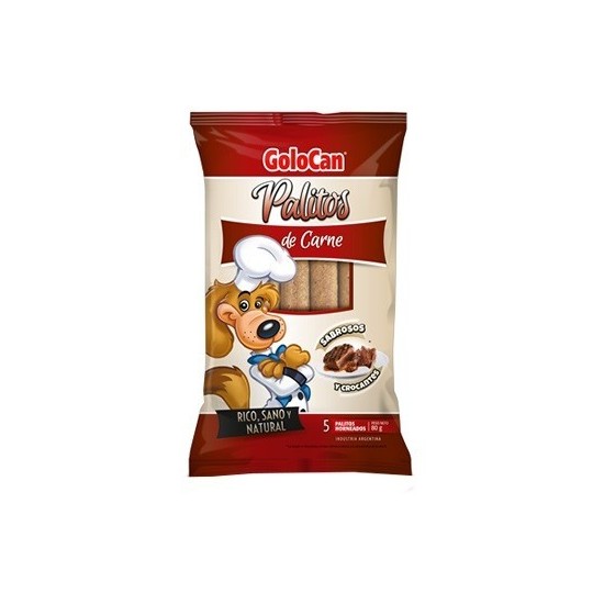 Bocaditos Palitos de carne de Golocan 80g