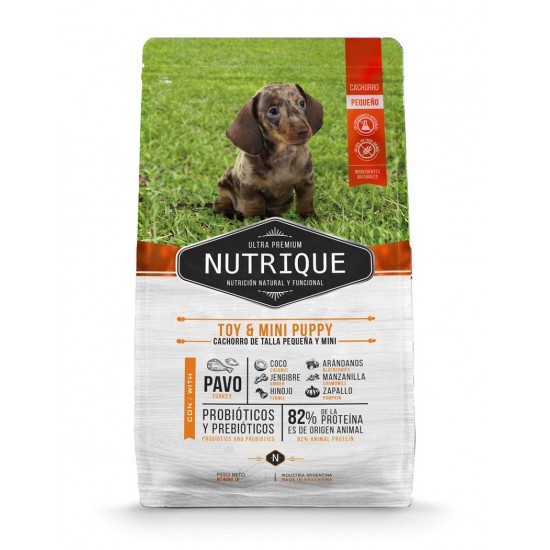 Nutrique Toy & Mini Puppy Perros Cachorros 3 Kg