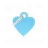 Chapita Identificatoria- Basic- Small Heart Aluminum Light Blue