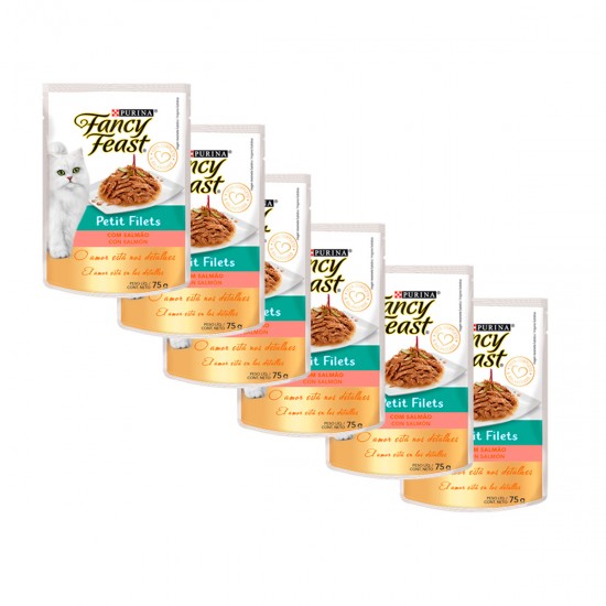 Purina Fancy Feast Petit  Filet Salmón Caja (15 x 85 grs)