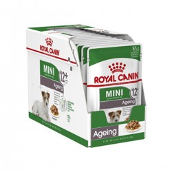 Royal Canin Alimento Húmedo para Perro Mini Ageing 12+  Pouch 85gr x 12u