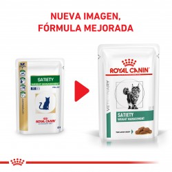 Royal Canin Alimento Húmedo para Gato Satiety Weight Management Feline  Pouch 85gr x 12u