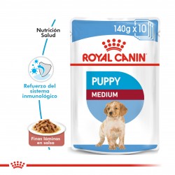 Royal Canin Alimento Húmedo para Perro Medium Puppy  Pouch 140gr x 10u