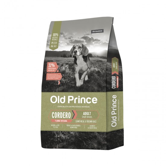 Old Prince Novel Cordero y Arroz Adulto Small x 3 Kg