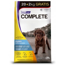 Vital Can Complete Perros Cachorros Razas Medianas y Grandes 20 + 2 kg de Regalo