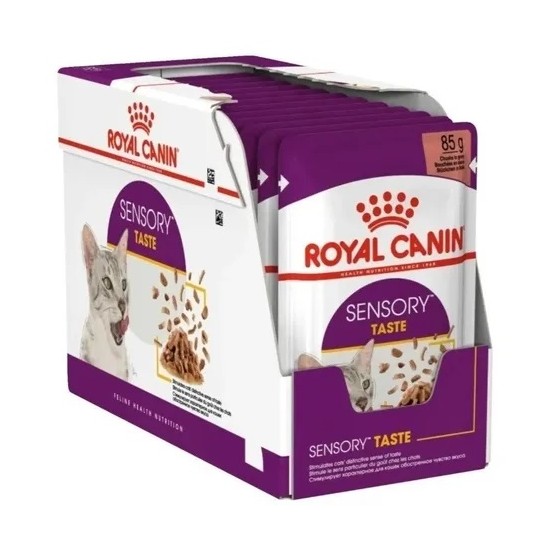 Royal Canin Alimento Húmedo para Gato Sensory  taste Feline  Caja (15 x 85 grs)